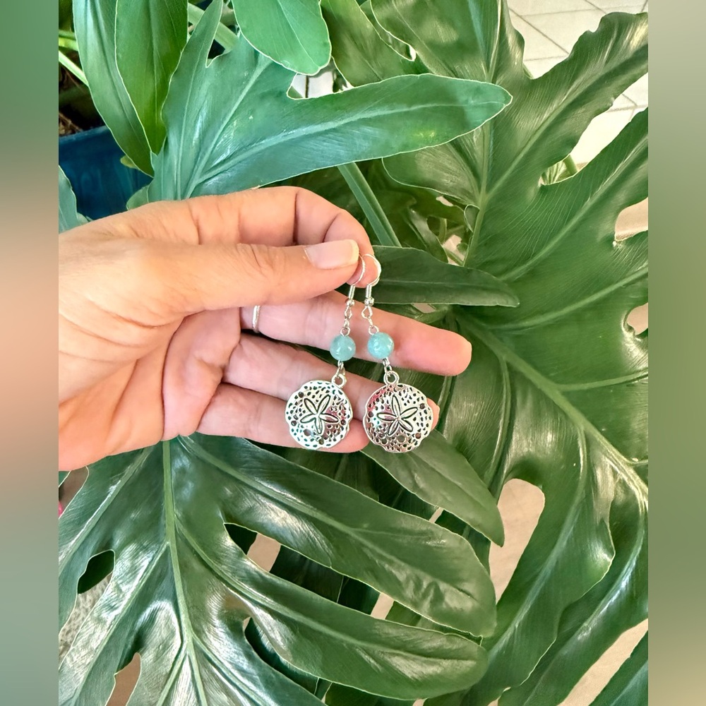 Amazonite Earrings || Handmade - Picture 1 of 3